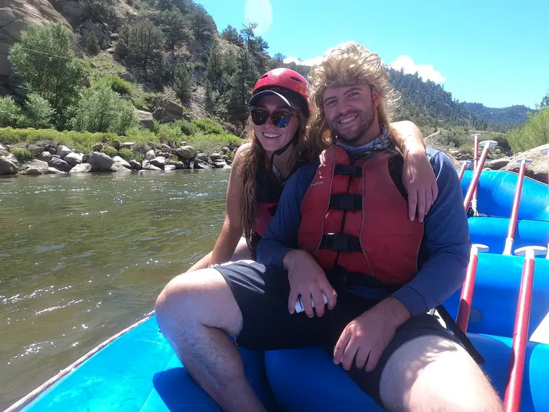 Rafting couple