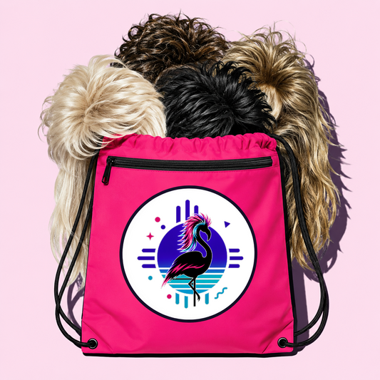 A bag of Mullet Party wigs, the Surprise Mix