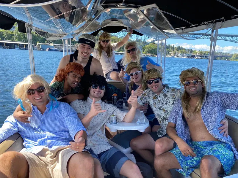 Nine-man pontoon crew