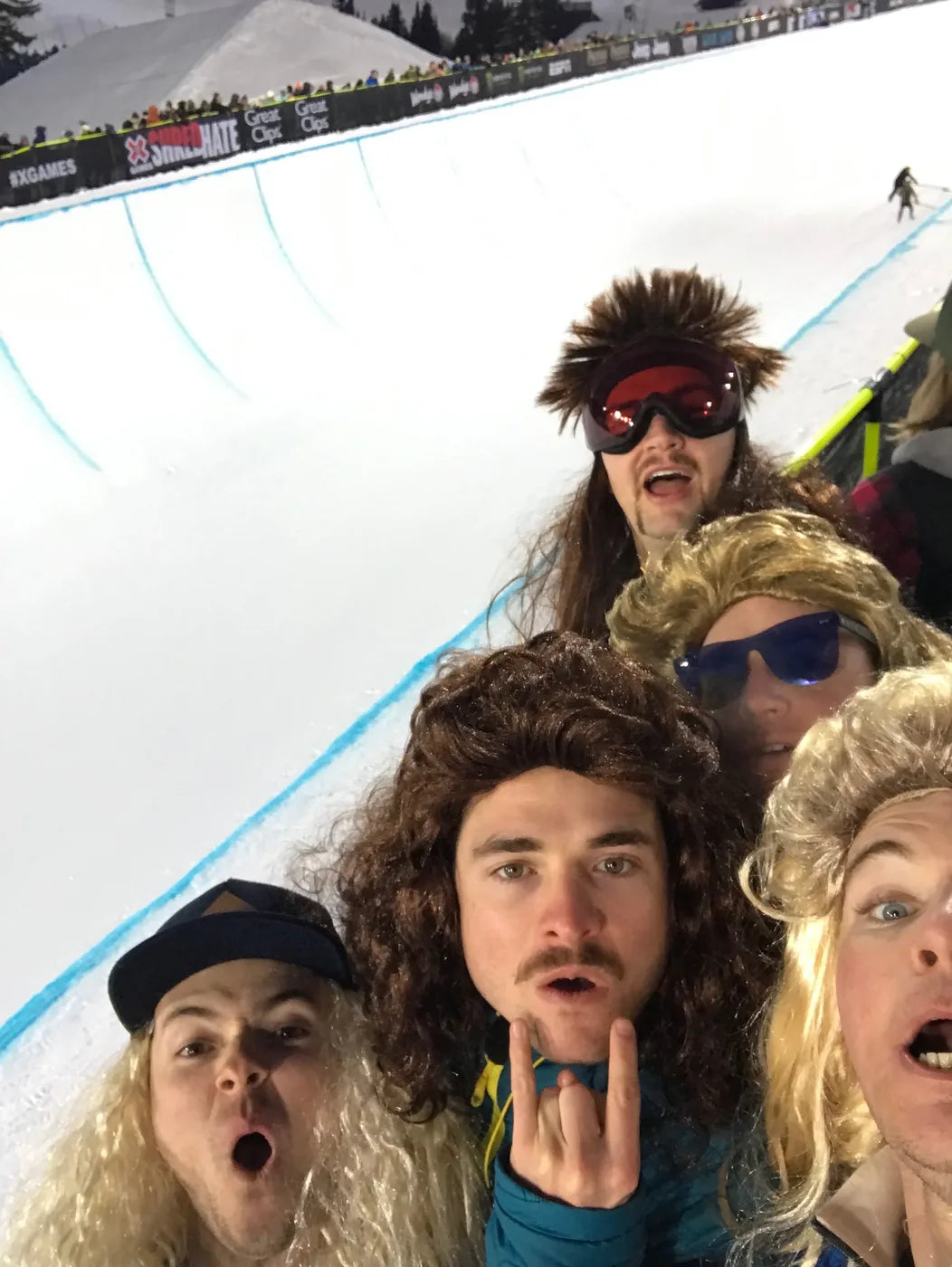 X Games superpipe selfie