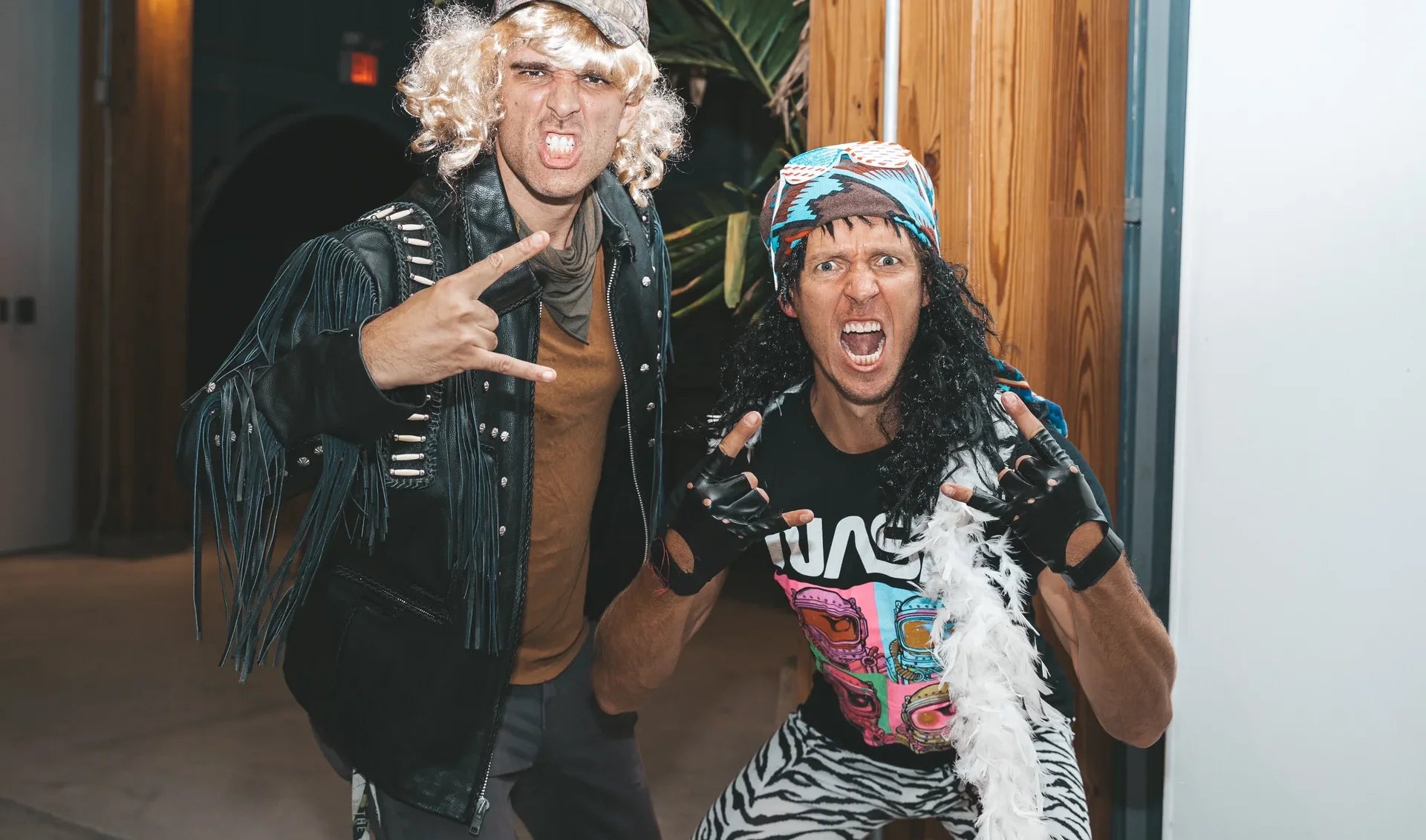 Glam rock screamers, front row